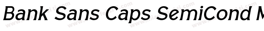 Bank Sans Caps SemiCond Med字体转换